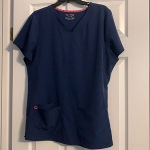 Heartsoul Navy Blue Scrub set